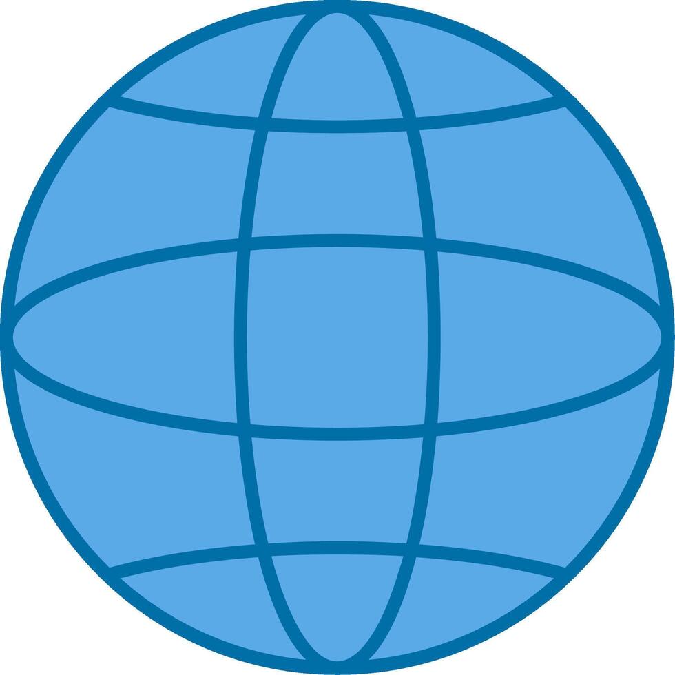 global preenchidas azul ícone vetor