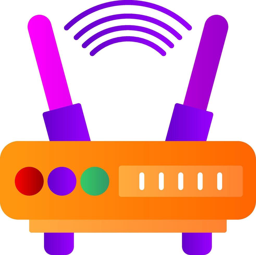 Wi-fi plano gradiente ícone vetor