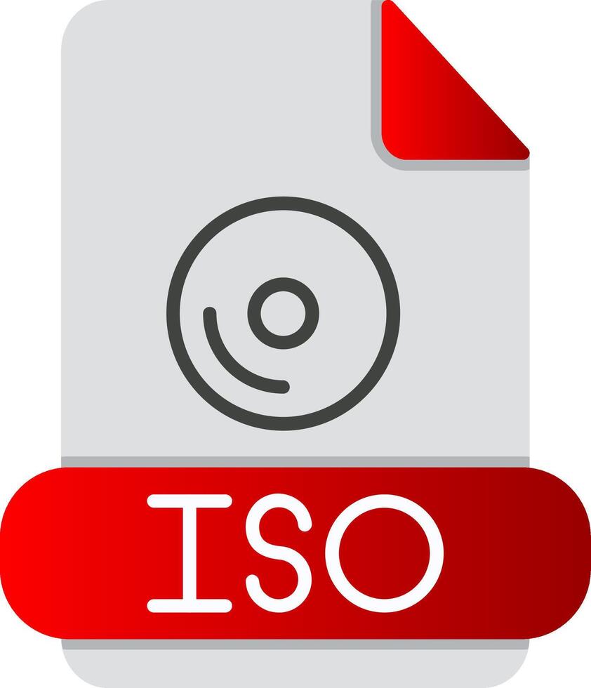 iso plano gradiente ícone vetor