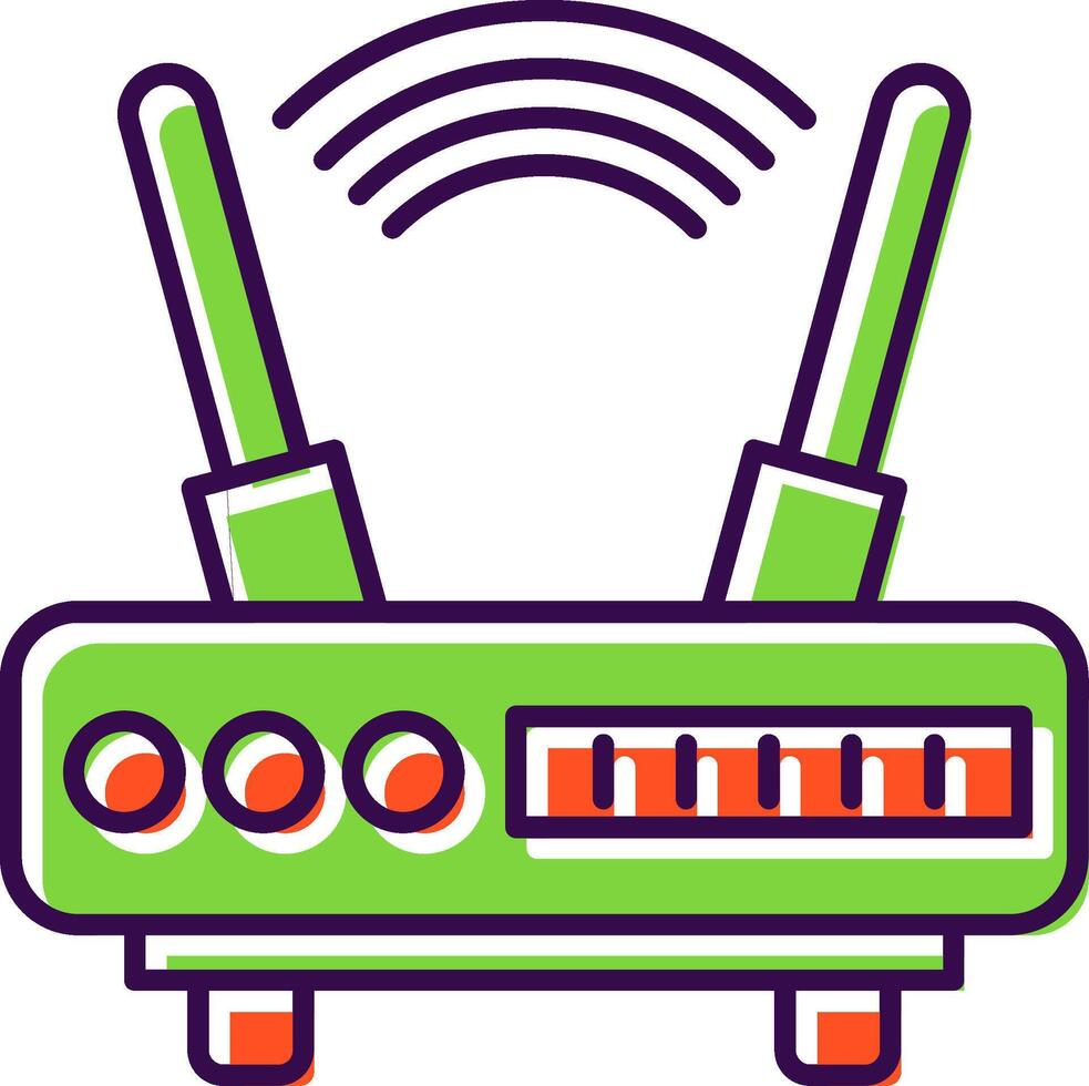 Wi-fi preenchidas ícone vetor