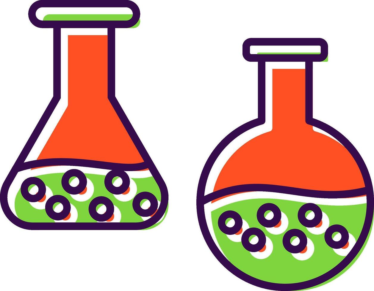 experimentar preenchidas ícone vetor