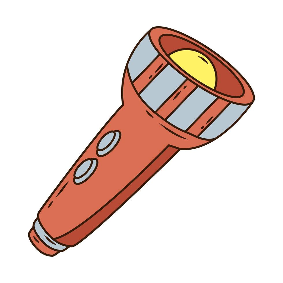 linha de lanterna de lanterna e ícone de estilo de preenchimento vetor