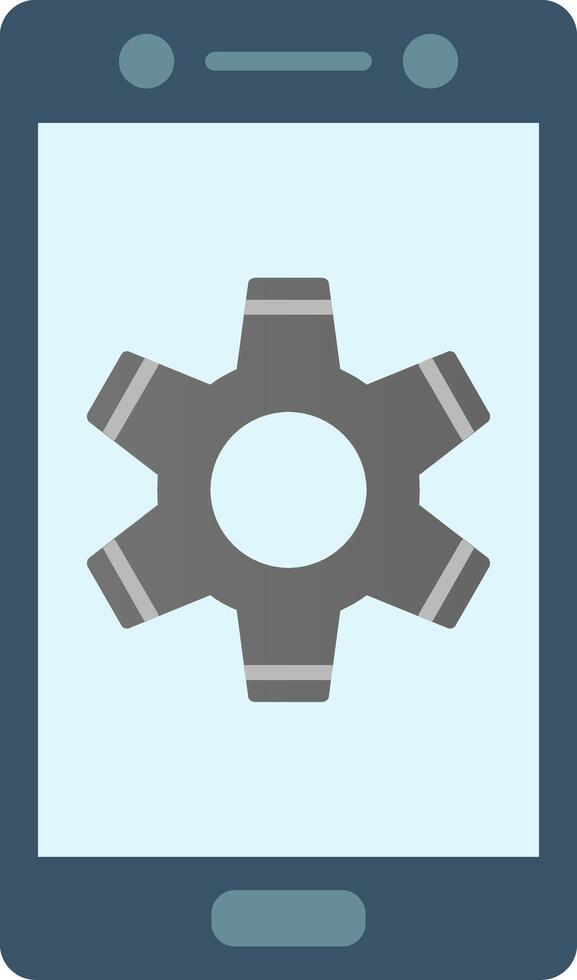 configuração plano gradiente ícone vetor