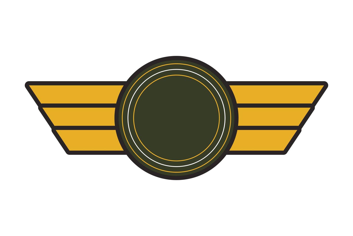 medalha do emblema da força aérea vetor