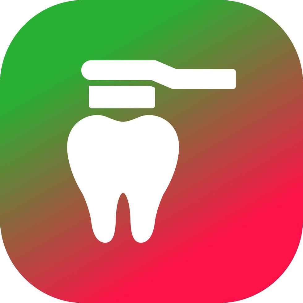 design de ícone criativo de escova de dentes vetor