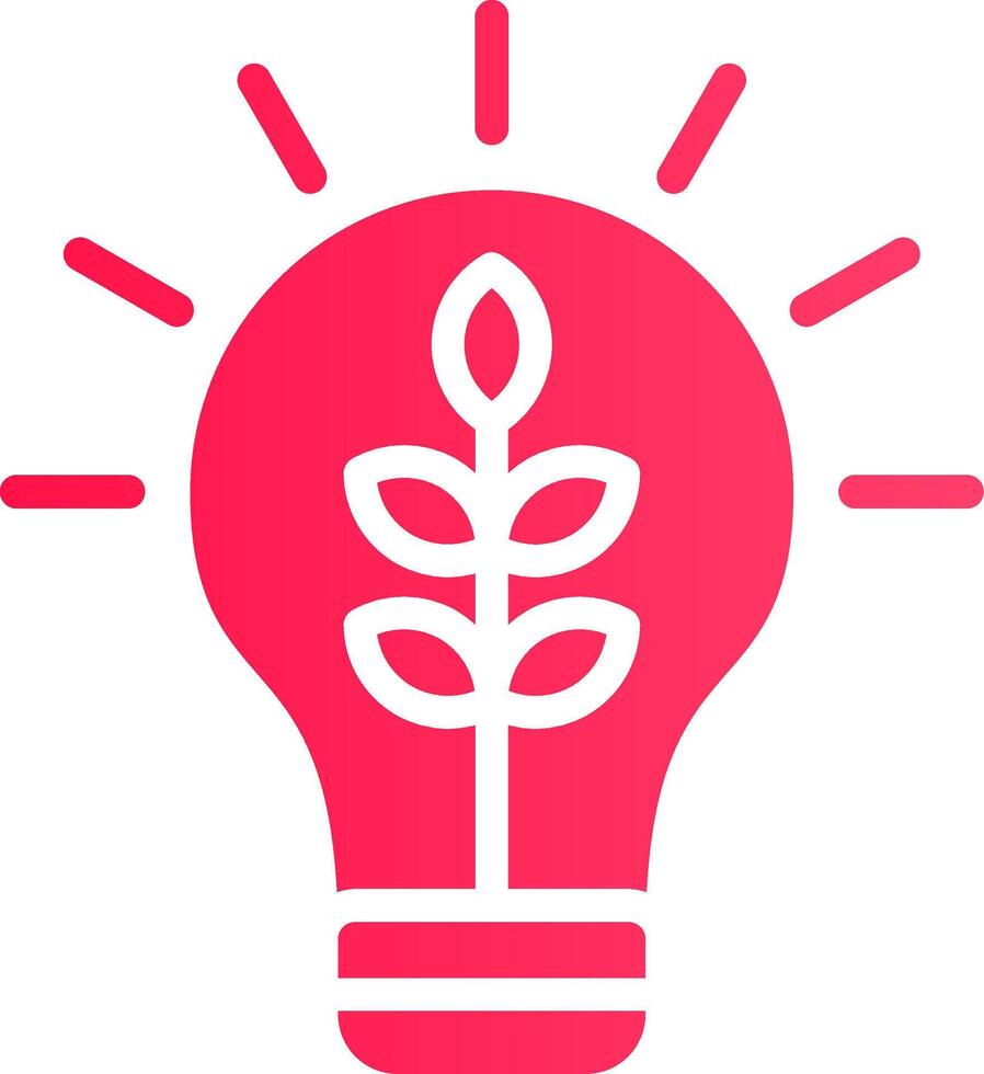 ecológico lâmpada criativo ícone Projeto vetor