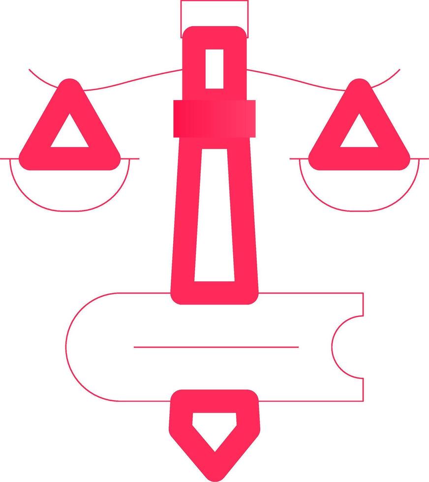 design de ícone criativo de lei vetor