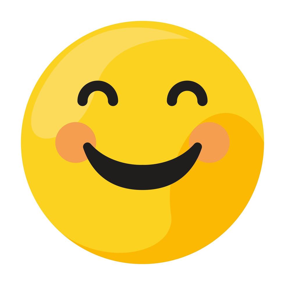 emoticon clássico feliz sorrindo vetor