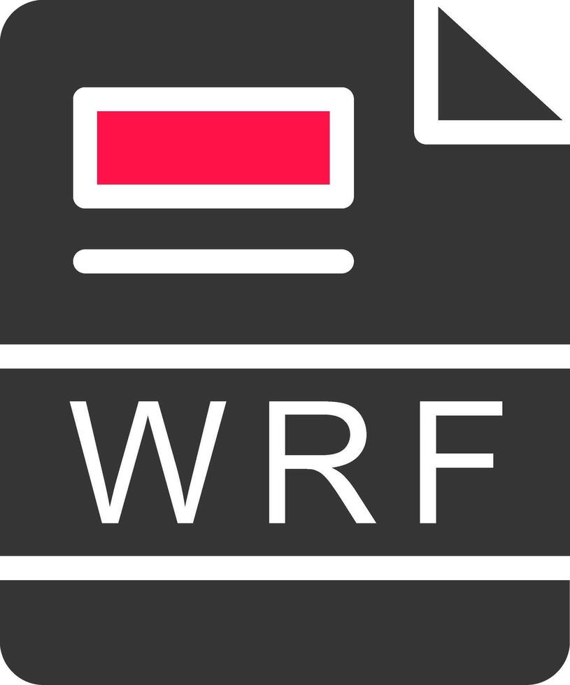 wrf criativo ícone Projeto vetor