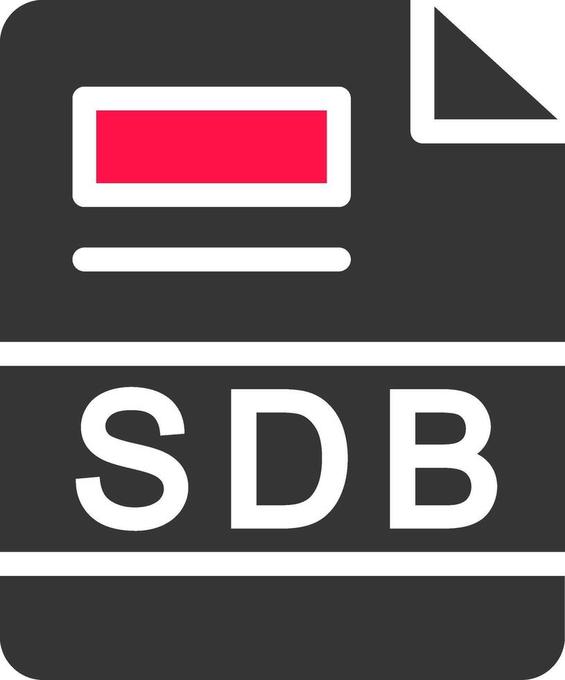 sdb criativo ícone Projeto vetor