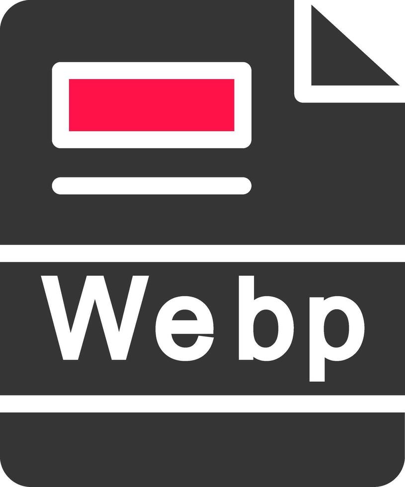 webp criativo ícone Projeto vetor