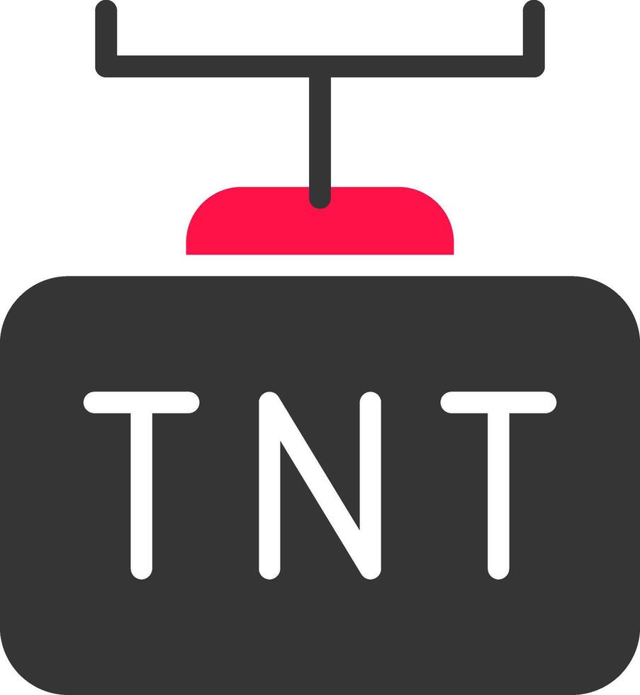 design de ícone criativo tnt vetor