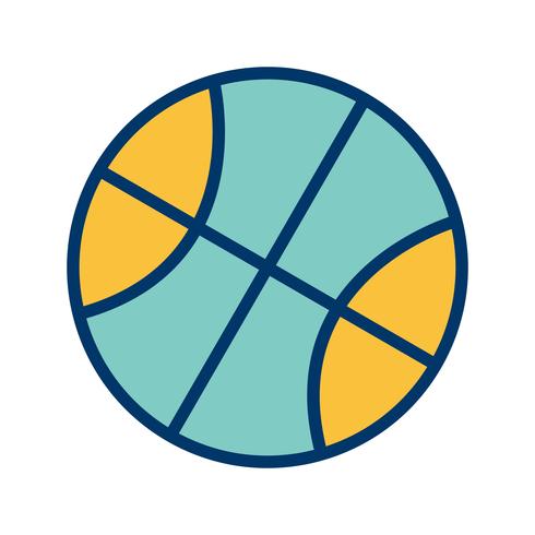 Basquete ícone Vector Illustration