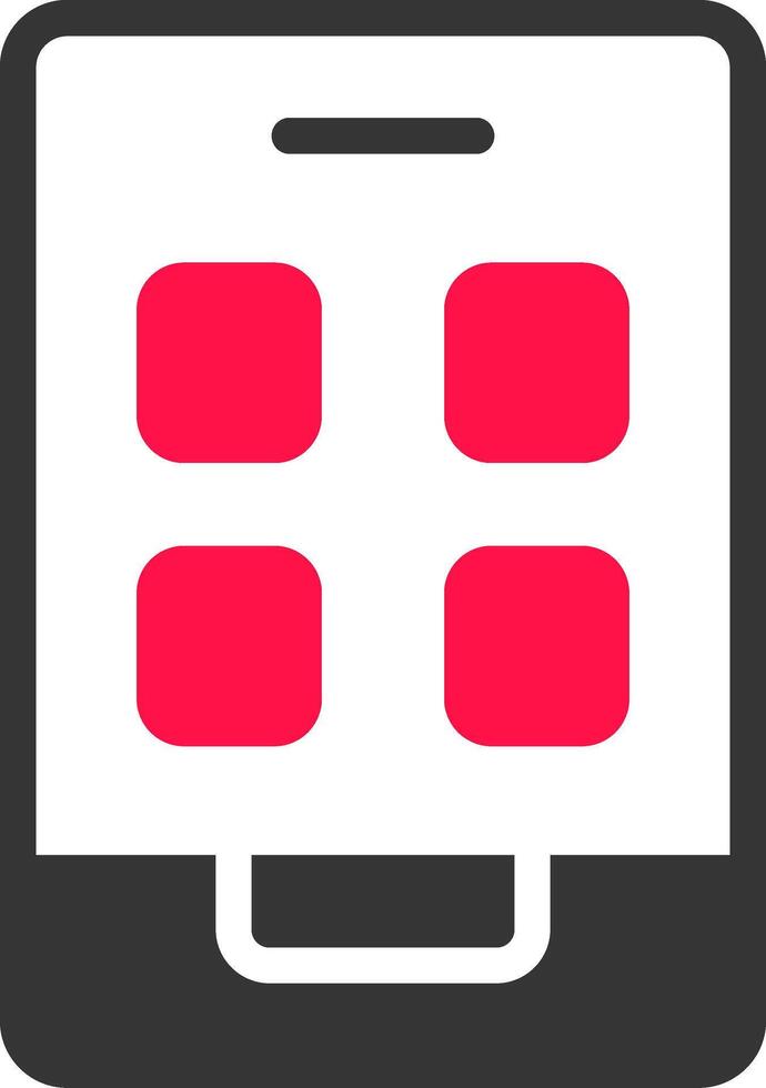 design de ícone criativo de aplicativo móvel vetor