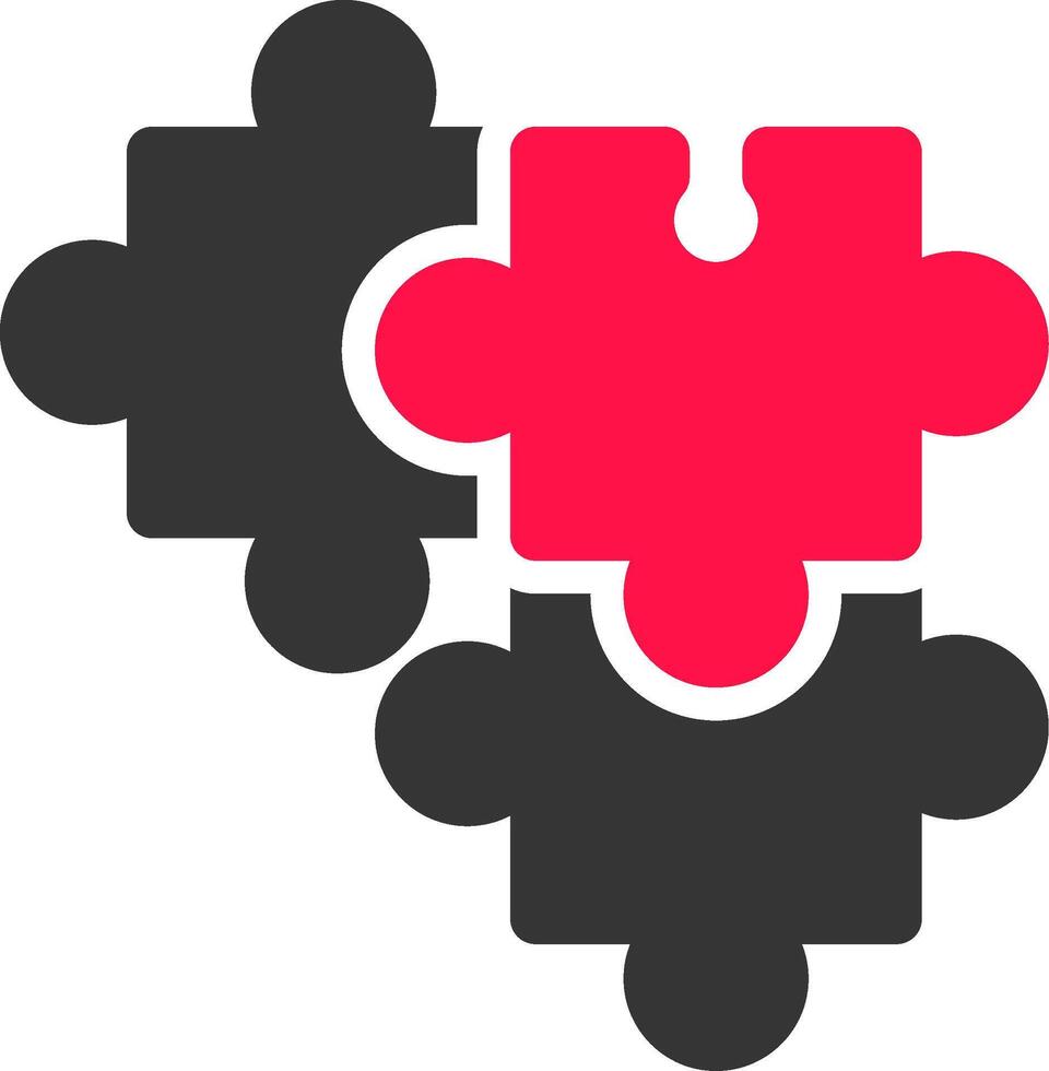design de ícone criativo de quebra-cabeça vetor