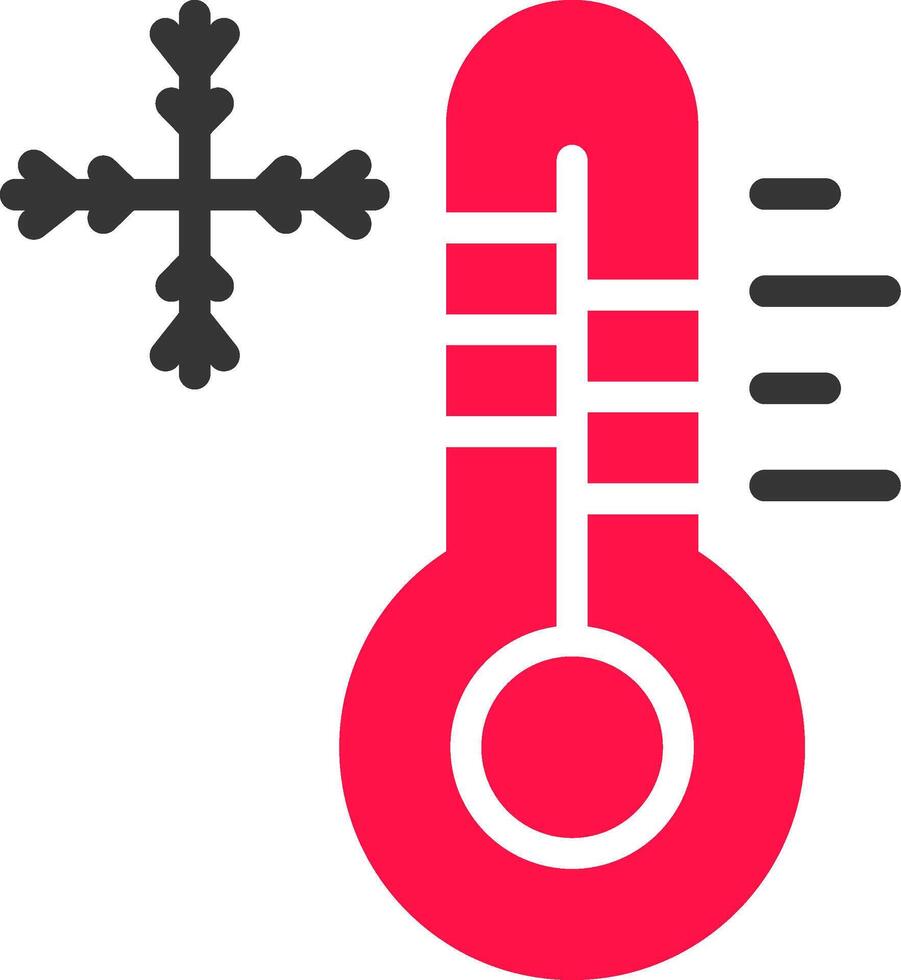 frio temperatura criativo ícone Projeto vetor