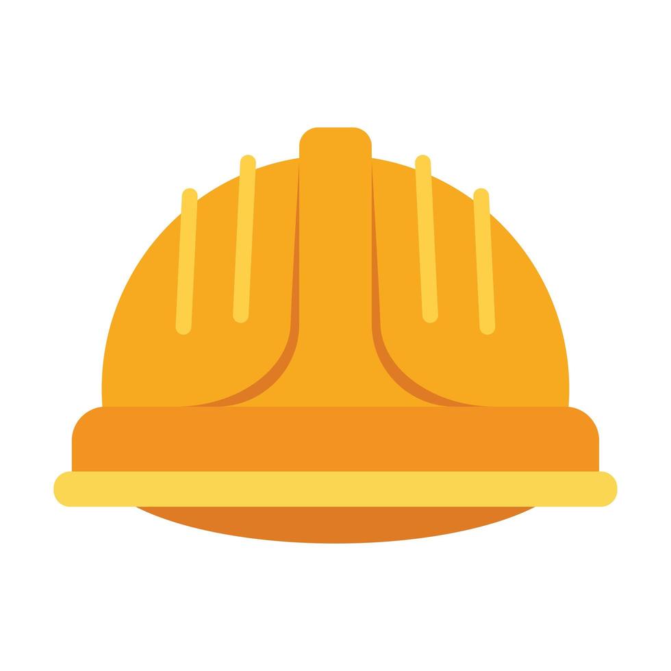 ícone isolado de acessório de capacete de construção vetor