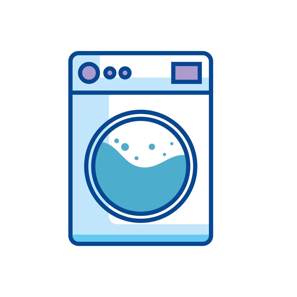 aparelho de máquina de lavar vetor