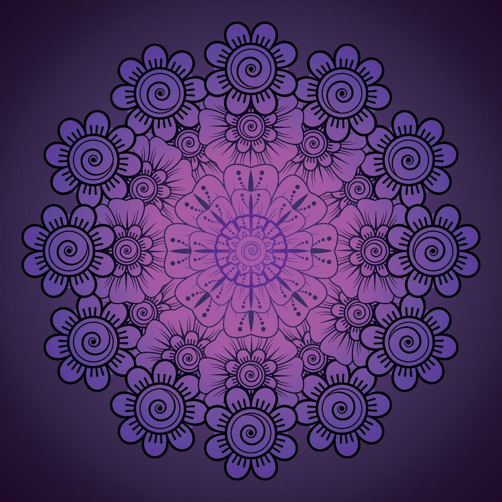 luxo mandala padronizar fundo, circular padronizar vetor Projeto