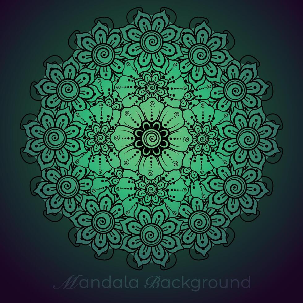 luxo mandala padronizar fundo, circular padronizar vetor Projeto