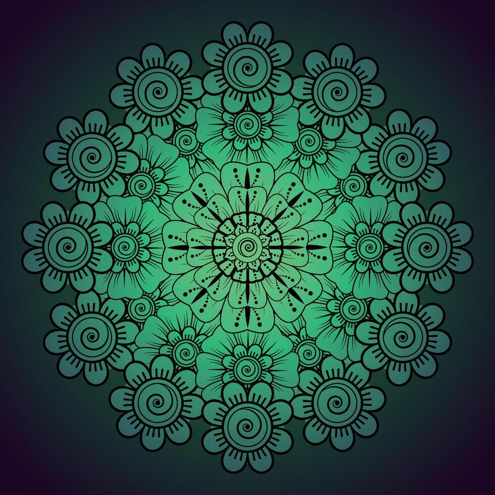 luxo mandala padronizar fundo, circular padronizar vetor Projeto