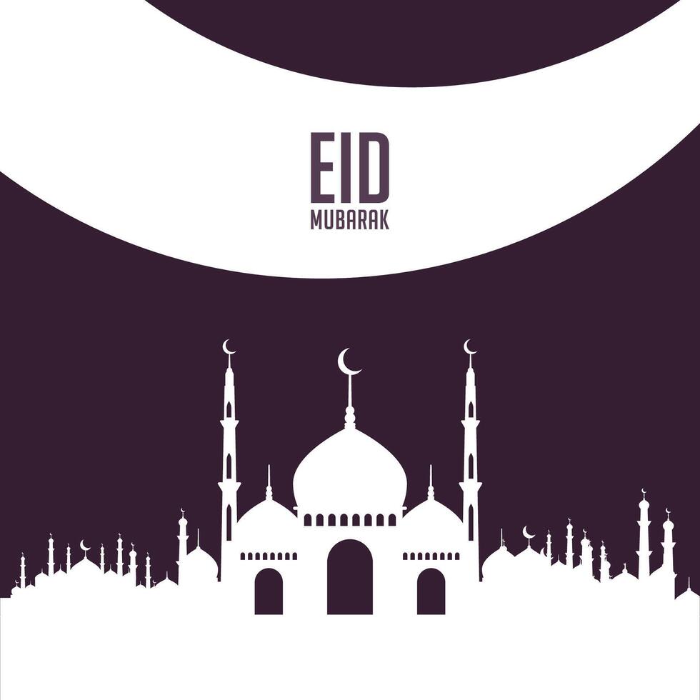 eid Mubarak social meios de comunicação publicar, eid ul adha projeto, piedosos dia islâmico social meios de comunicação postar ou bandeira, geométrico forma Projeto fundo vetor