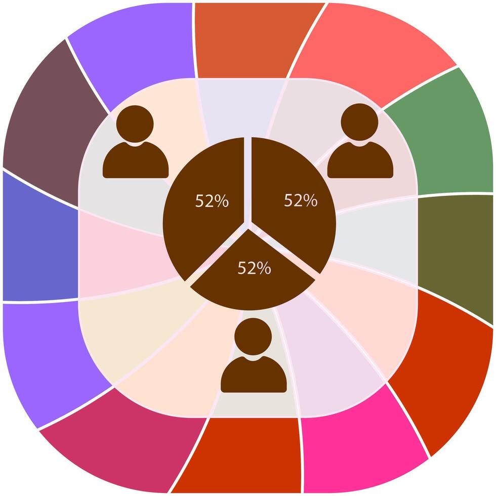 ícone de vetor de estatísticas de candidato