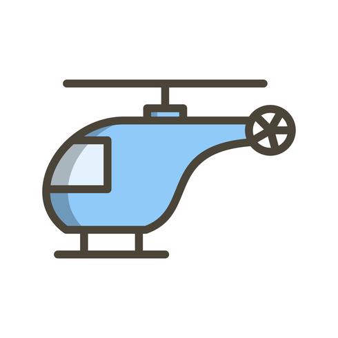 Vector helicóptero ícone