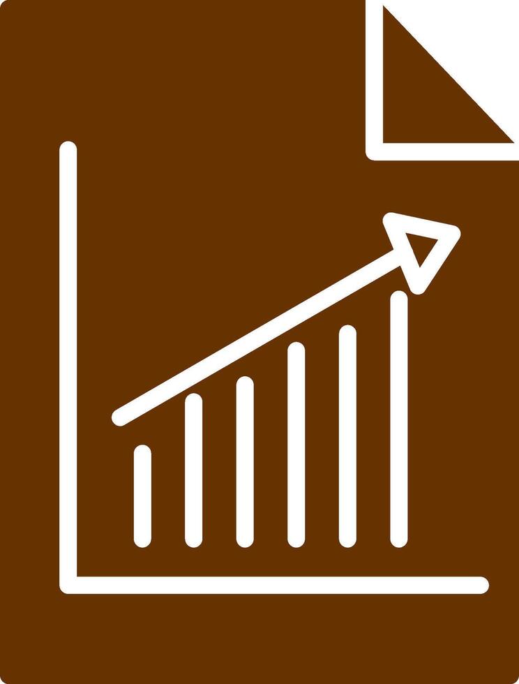 ícone de vetor de gráfico de relatório