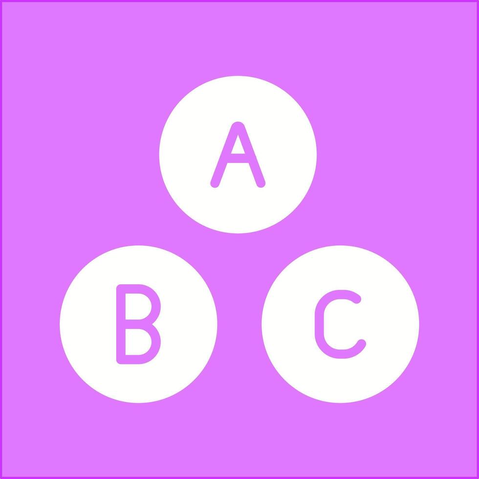 ícone de vetor de alfabeto