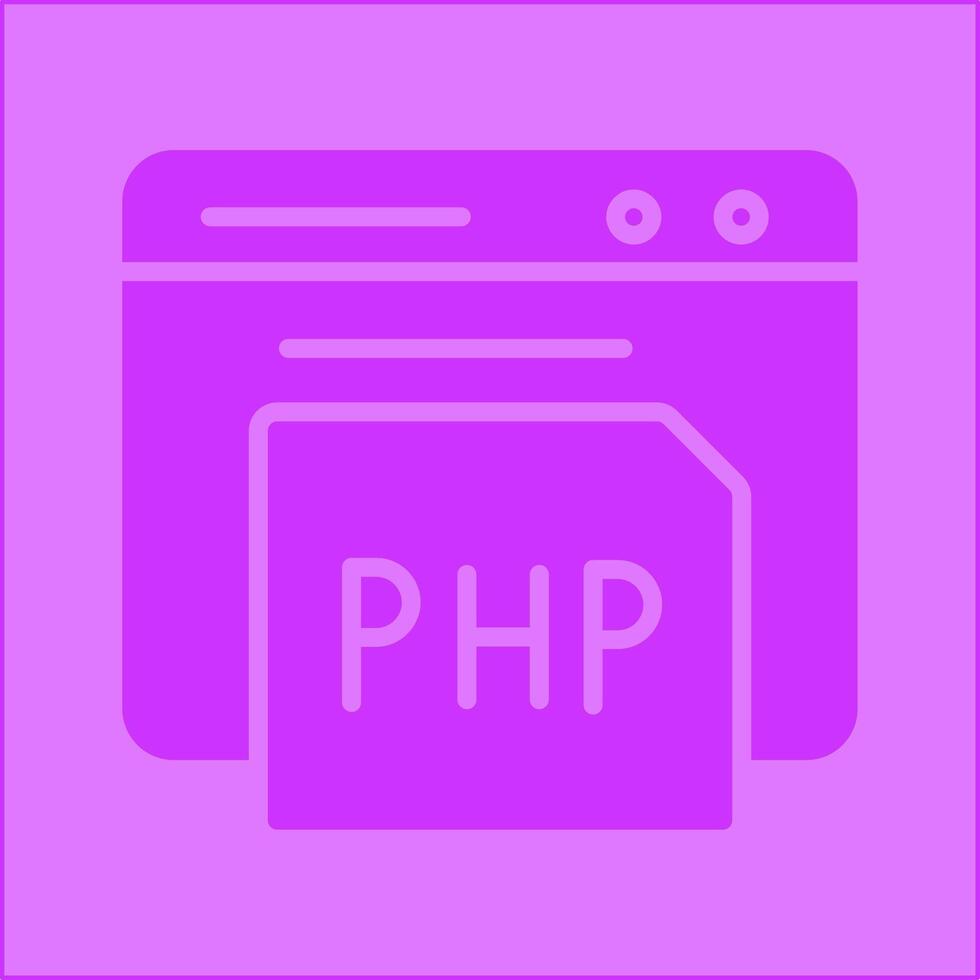 ícone do vetor php