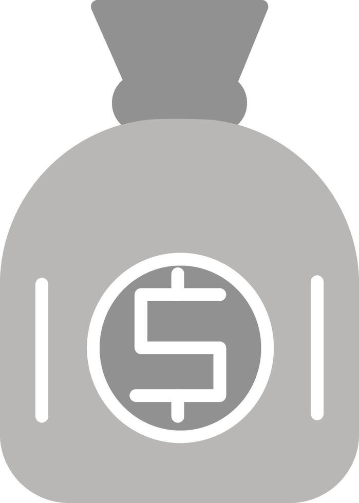 ícone de vetor de saco de dólar