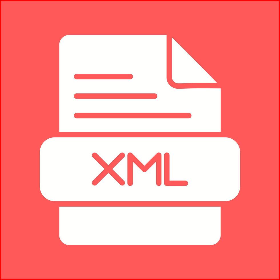 ícone de vetor xml