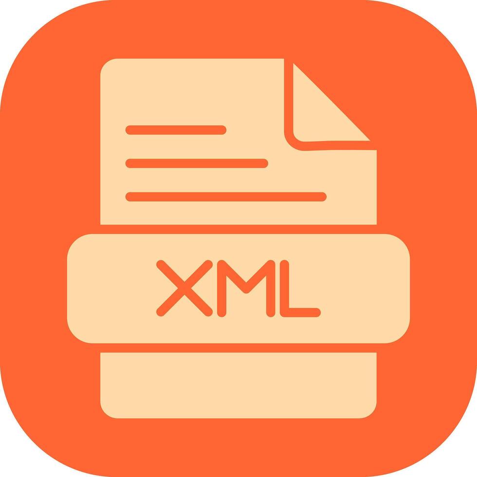 ícone de vetor xml