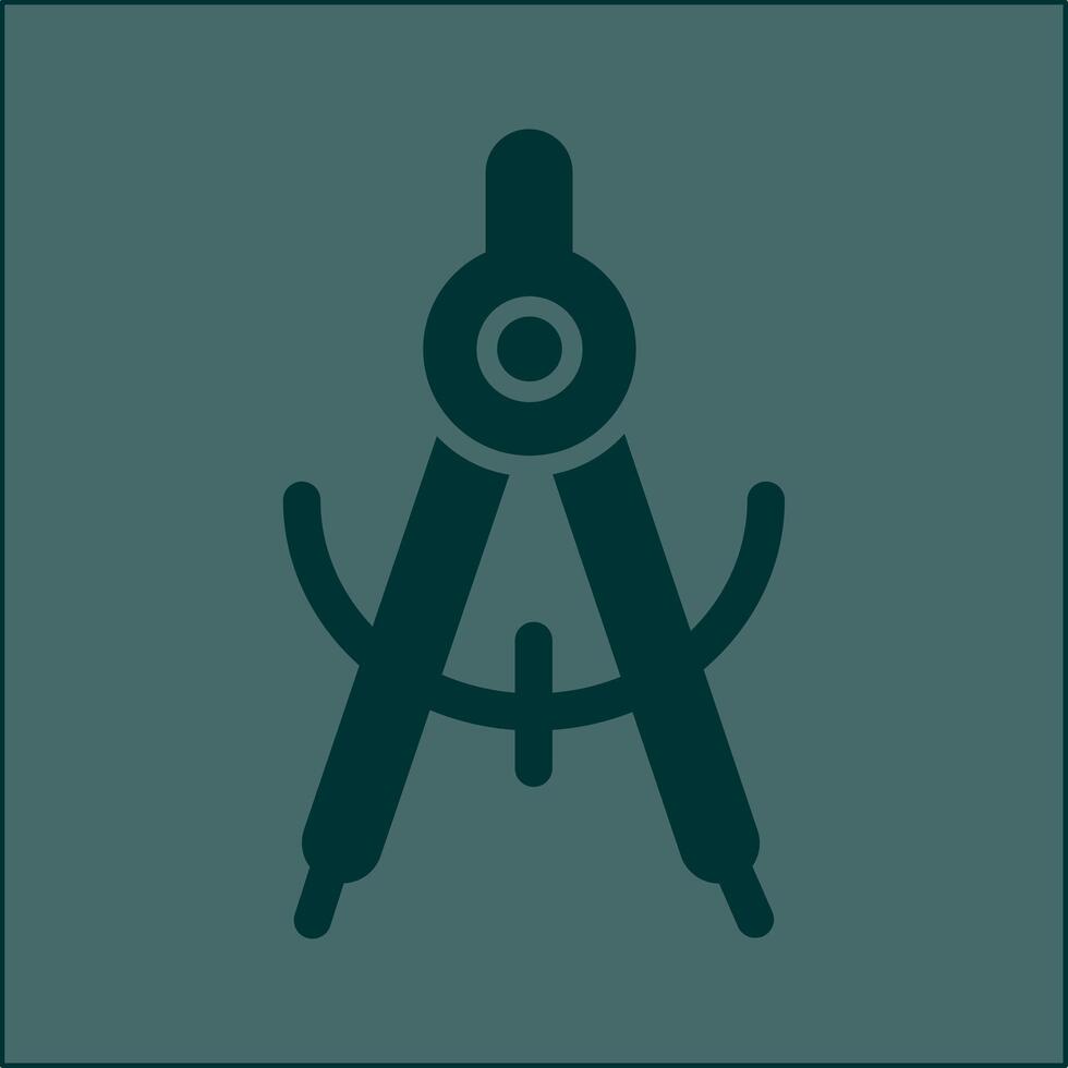 ícone de vetor de bússola geométrica