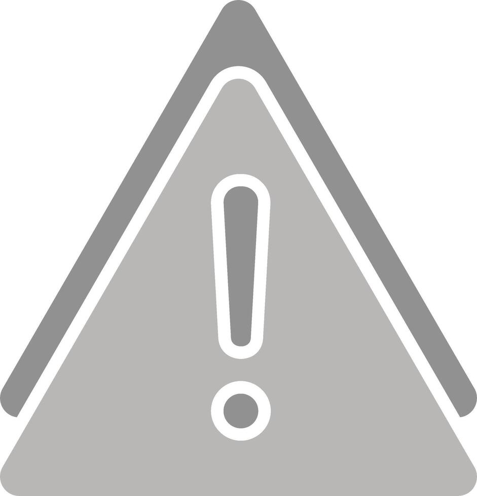 ícone de vetor de sinal de aviso