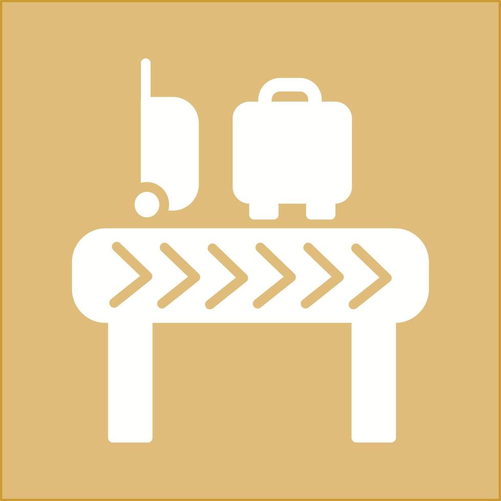 ícone de vetor de carrossel de bagagem