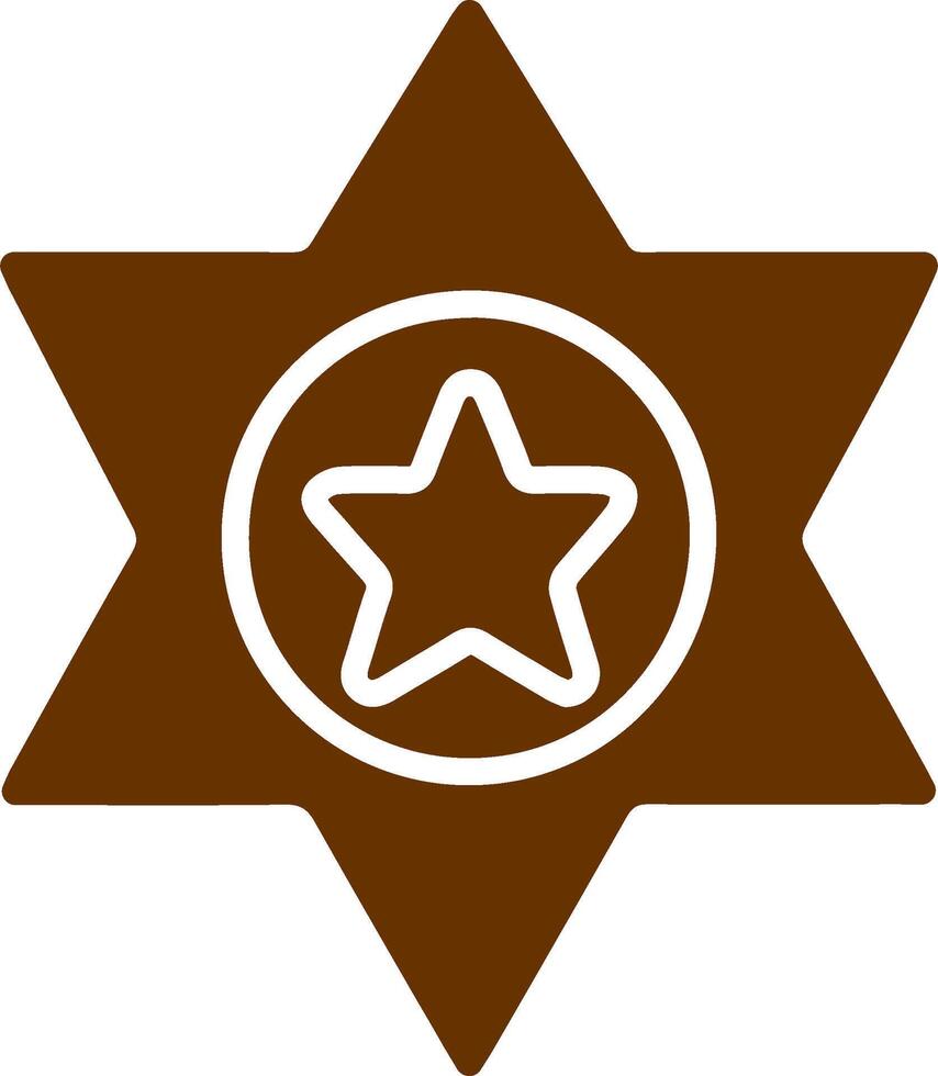 ícone do vetor do xerife
