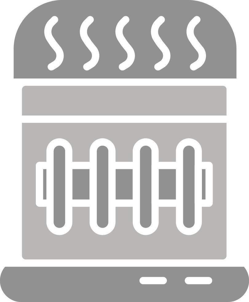 ícone de vetor de aquecedor a gás