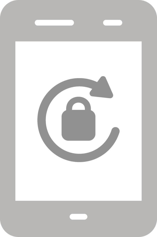 ícone de vetor de bloqueio de orientação retrato
