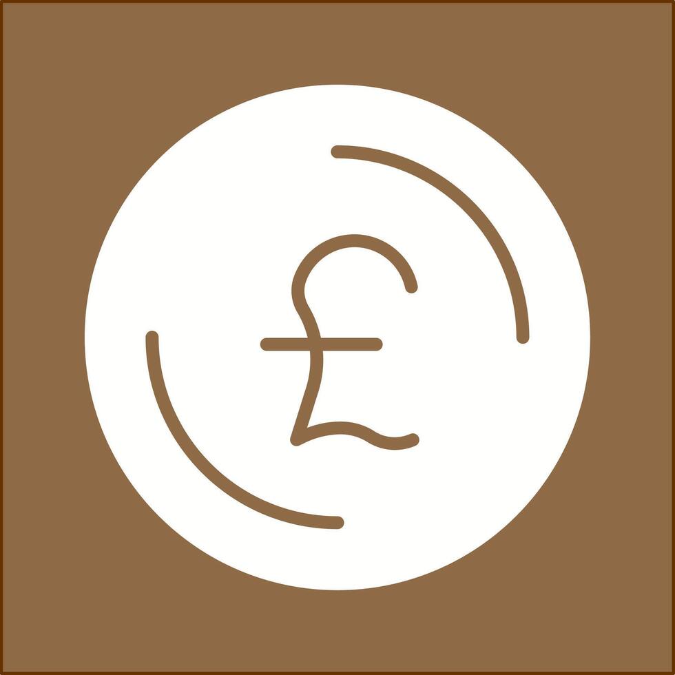 ícone de vetor de símbolo de libra