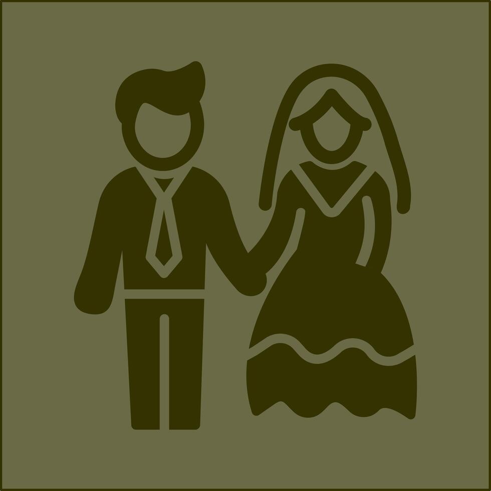 ícone de vetor de casal