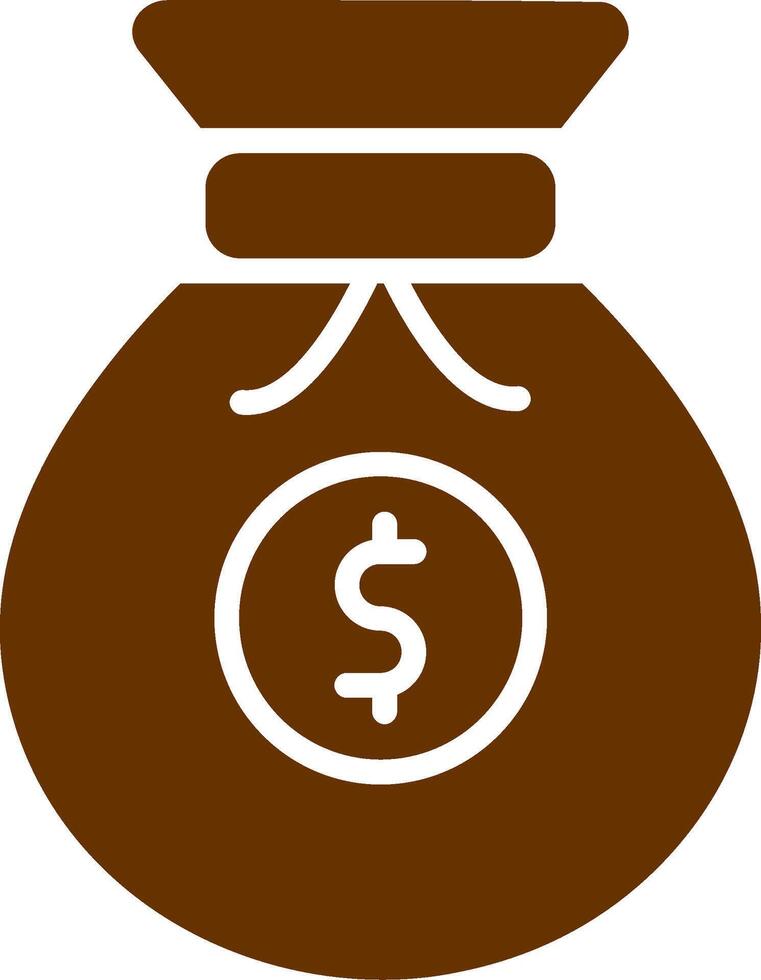 ícone de vetor de sacos de dinheiro
