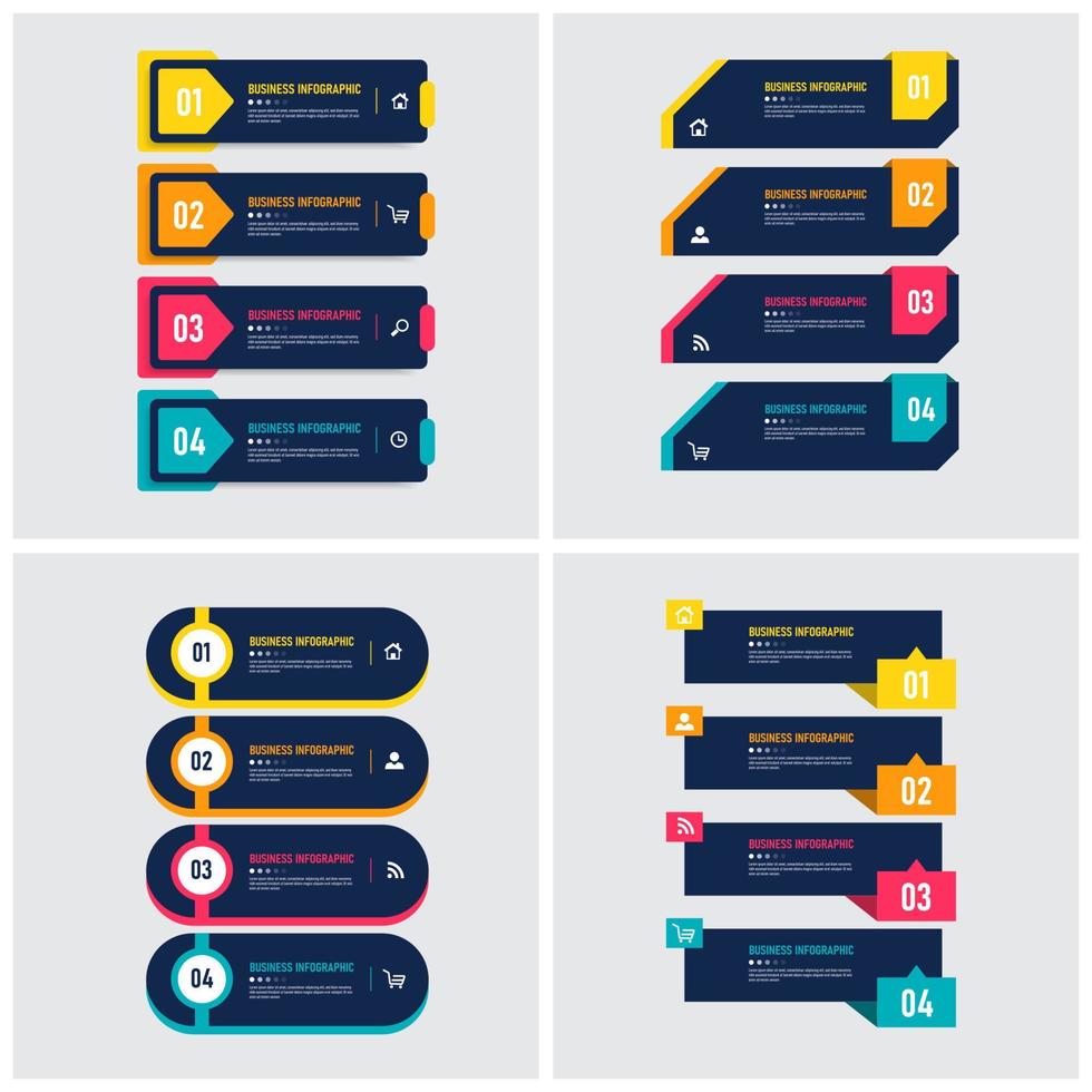 coleção de elementos infográficos vetor