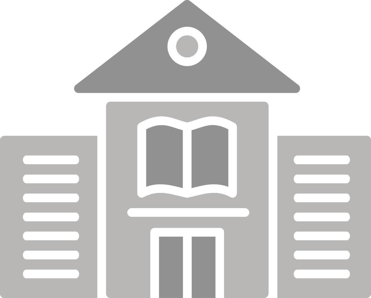 ícone de vetor de construção de biblioteca