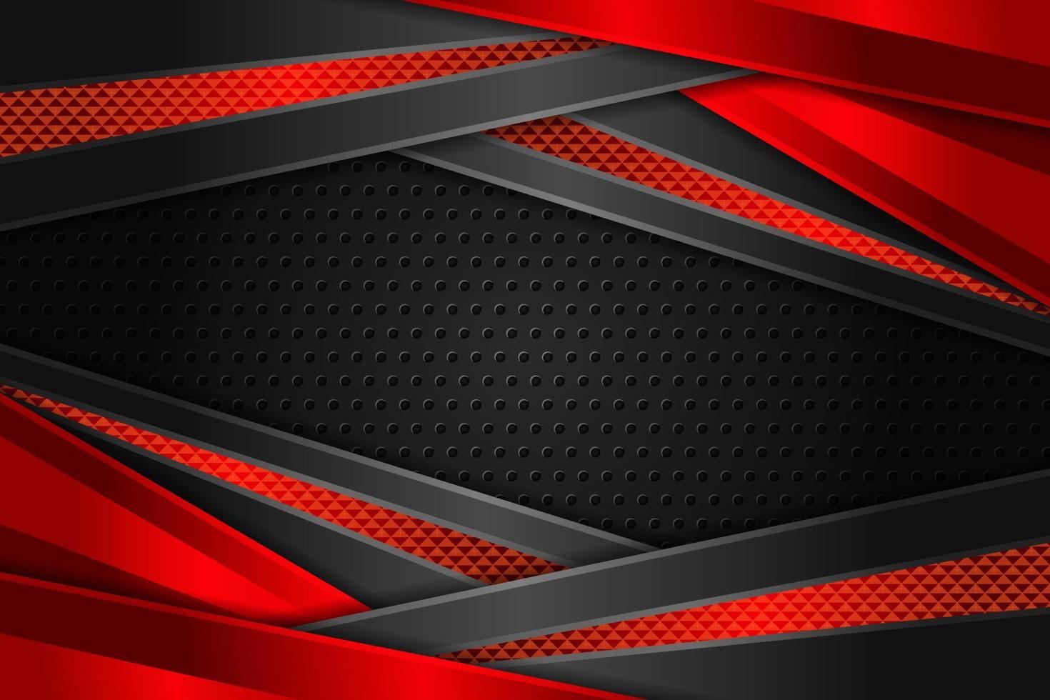 banner de e-sport moderno para jogos com camada diagonal sobreposta vermelha com fundo escuro vetor