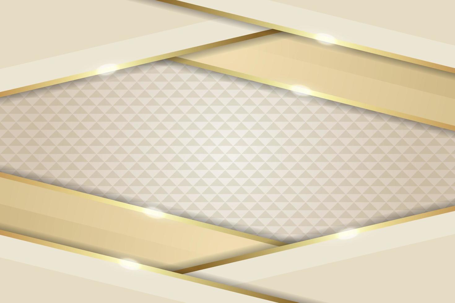 moderno e elegante pastel amarelo claro sobreposto com fundo dourado de papel diagonal luxuoso vetor