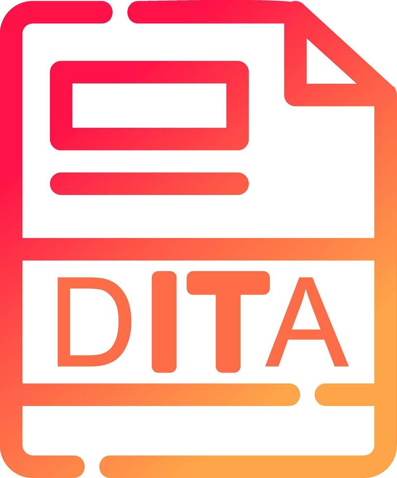 dita criativo ícone Projeto vetor