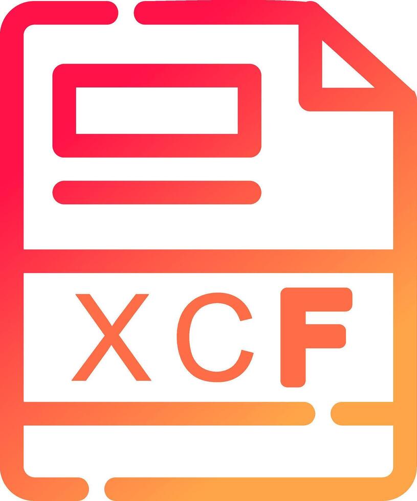 xcf criativo ícone Projeto vetor