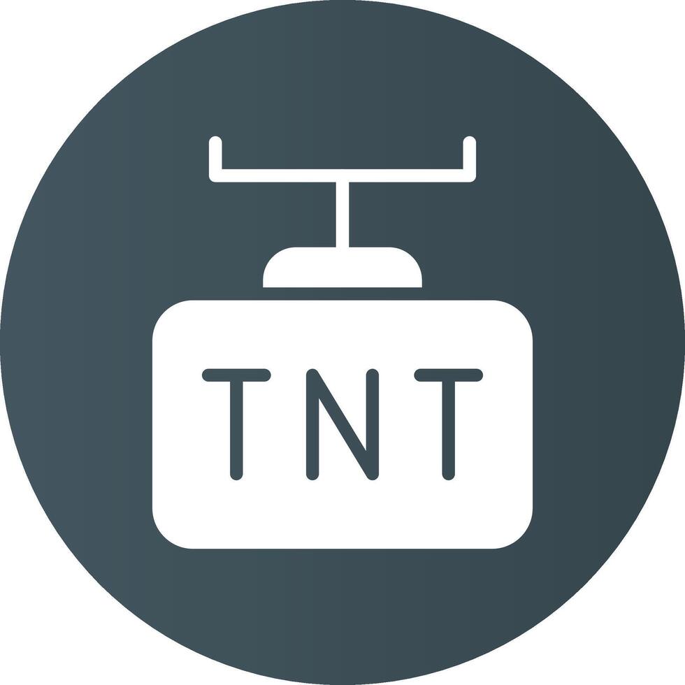 design de ícone criativo tnt vetor